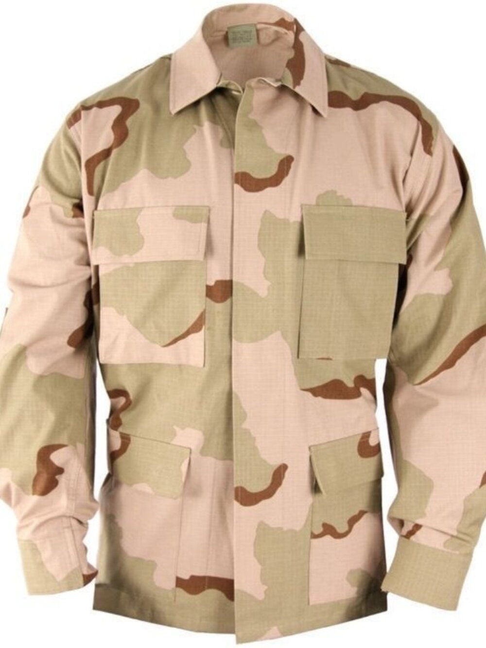 US Military Desert Camo BDU Shirt USA Army Military Button Down Pockets Collared